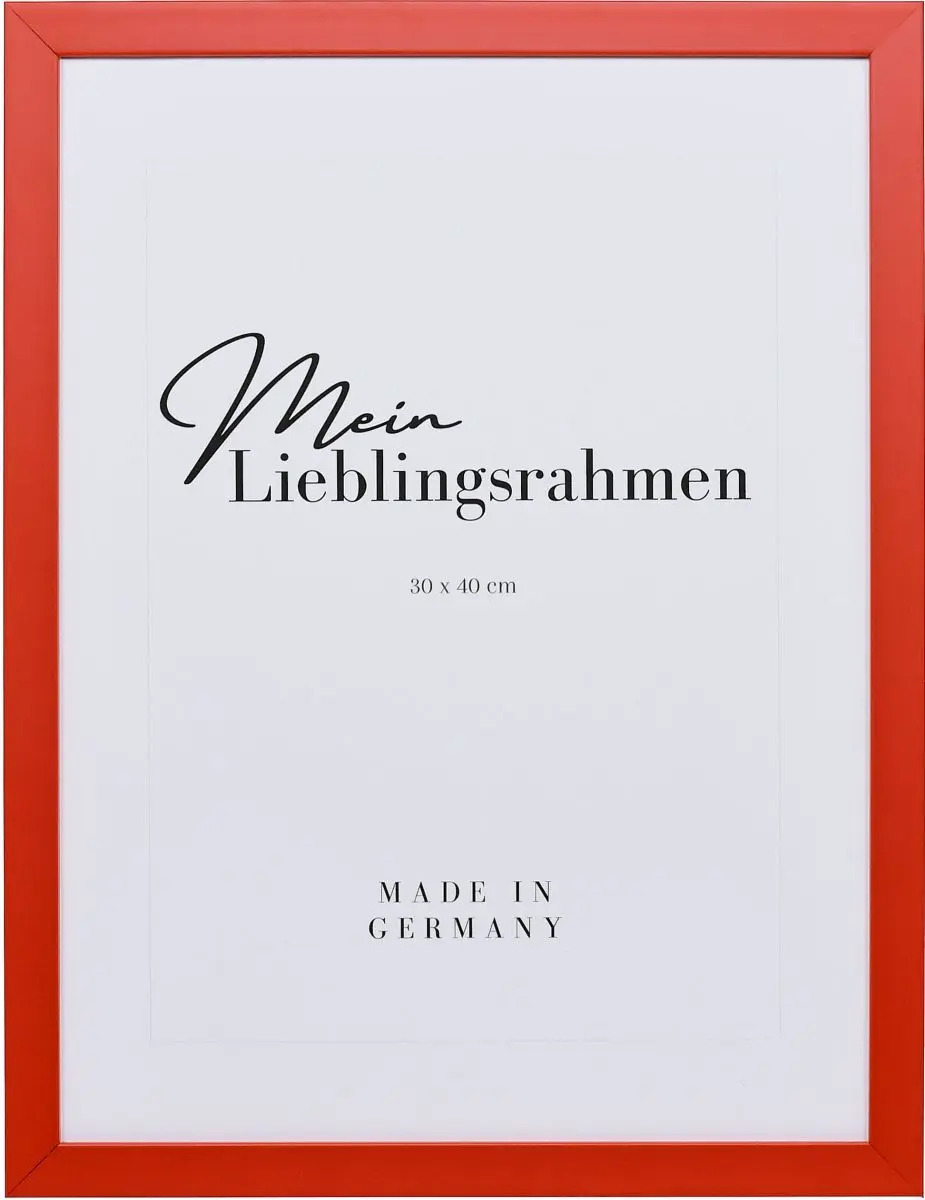 Frontansicht eines fliederfarbenen Bilderrahmens mit geschlossener, glatter OberflÃ¤che und wÃ¼rfelfÃ¶rmigem Profil