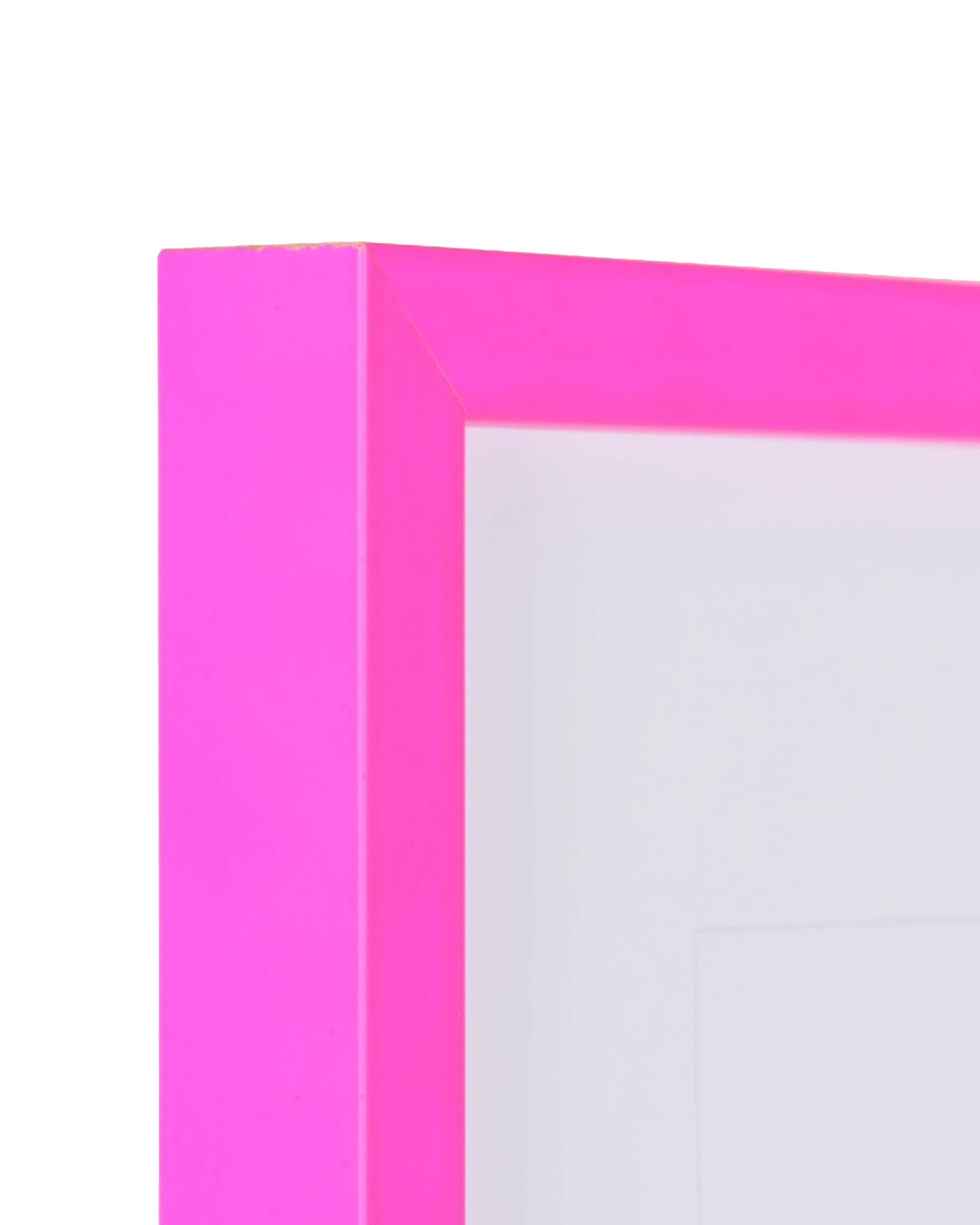 Neon houten fotolijst Bonnie rosé – detailweergave