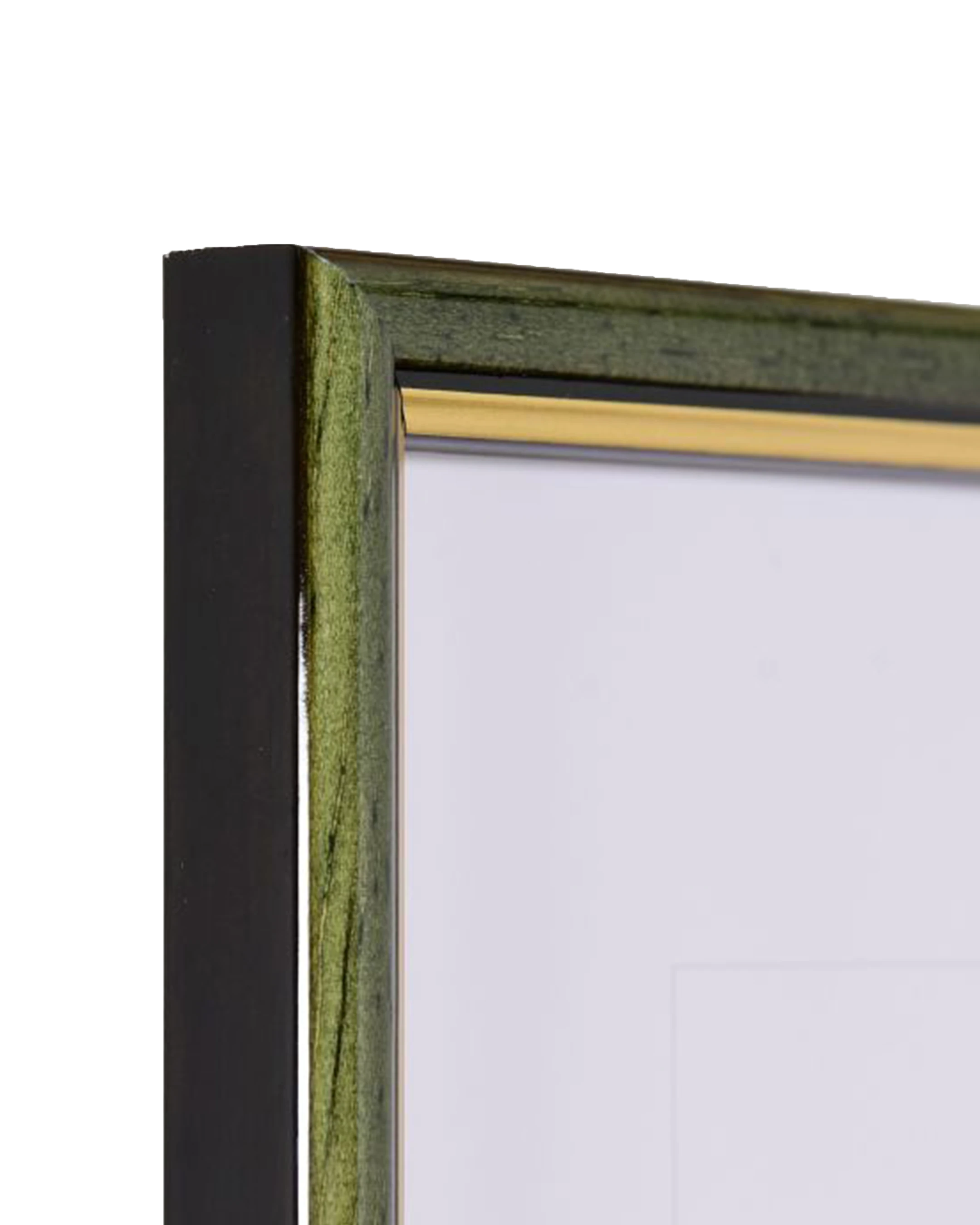 Houten fotolijst Carina groen – detailweergave
