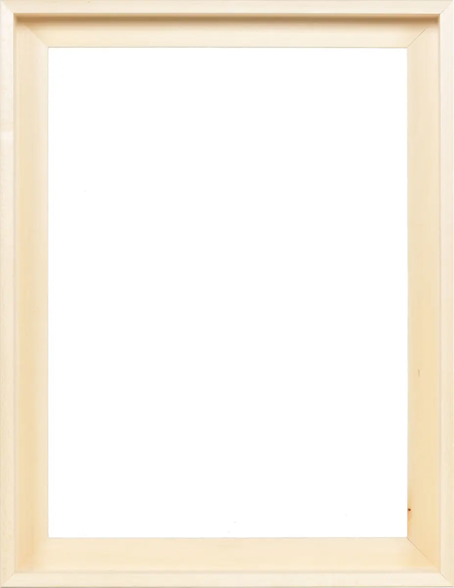 Vooraanzicht van een eenvoudige baklijst 30x40 van lindehout