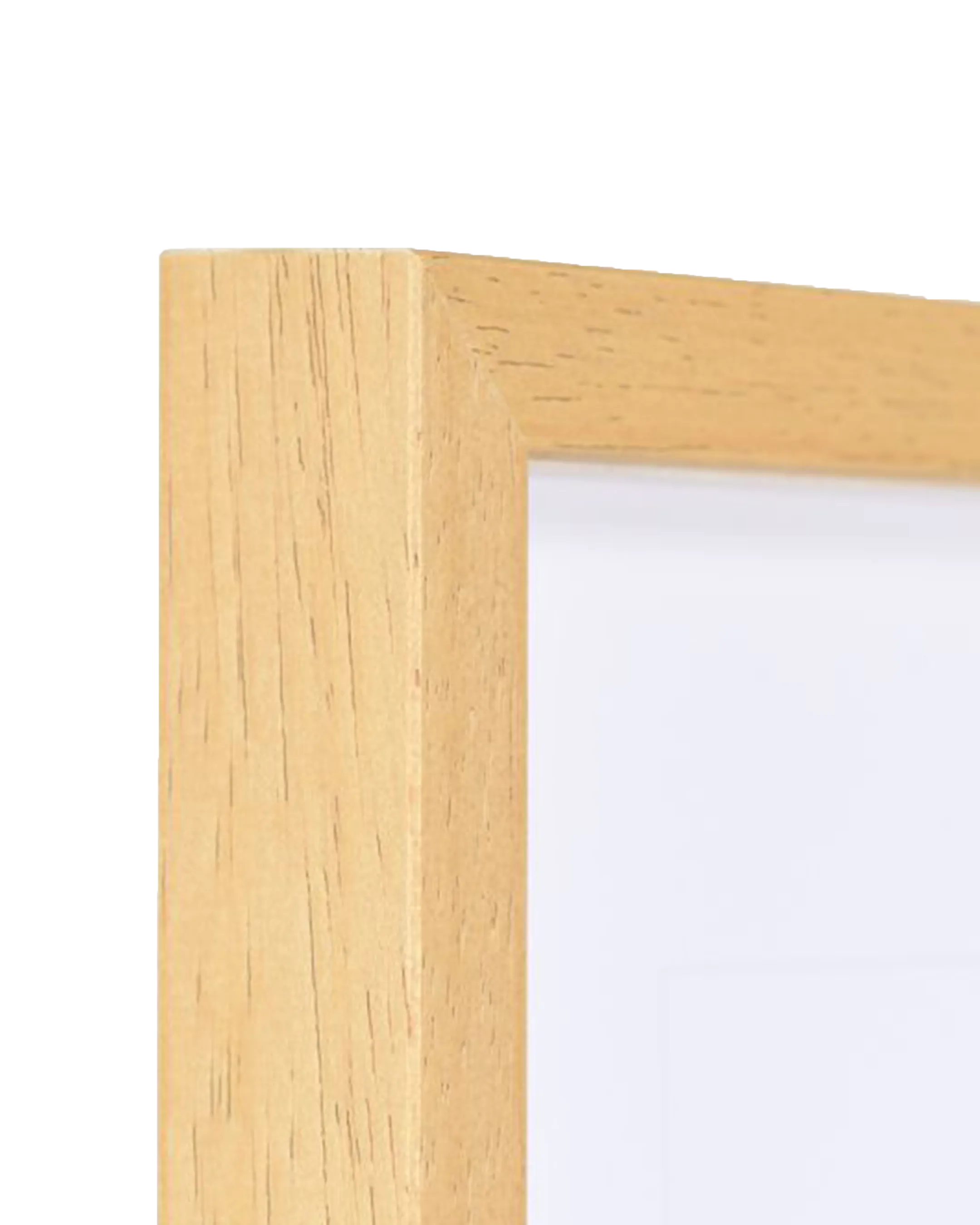 Houten fotolijst Nele met afstandslijst Eiken – detailweergave