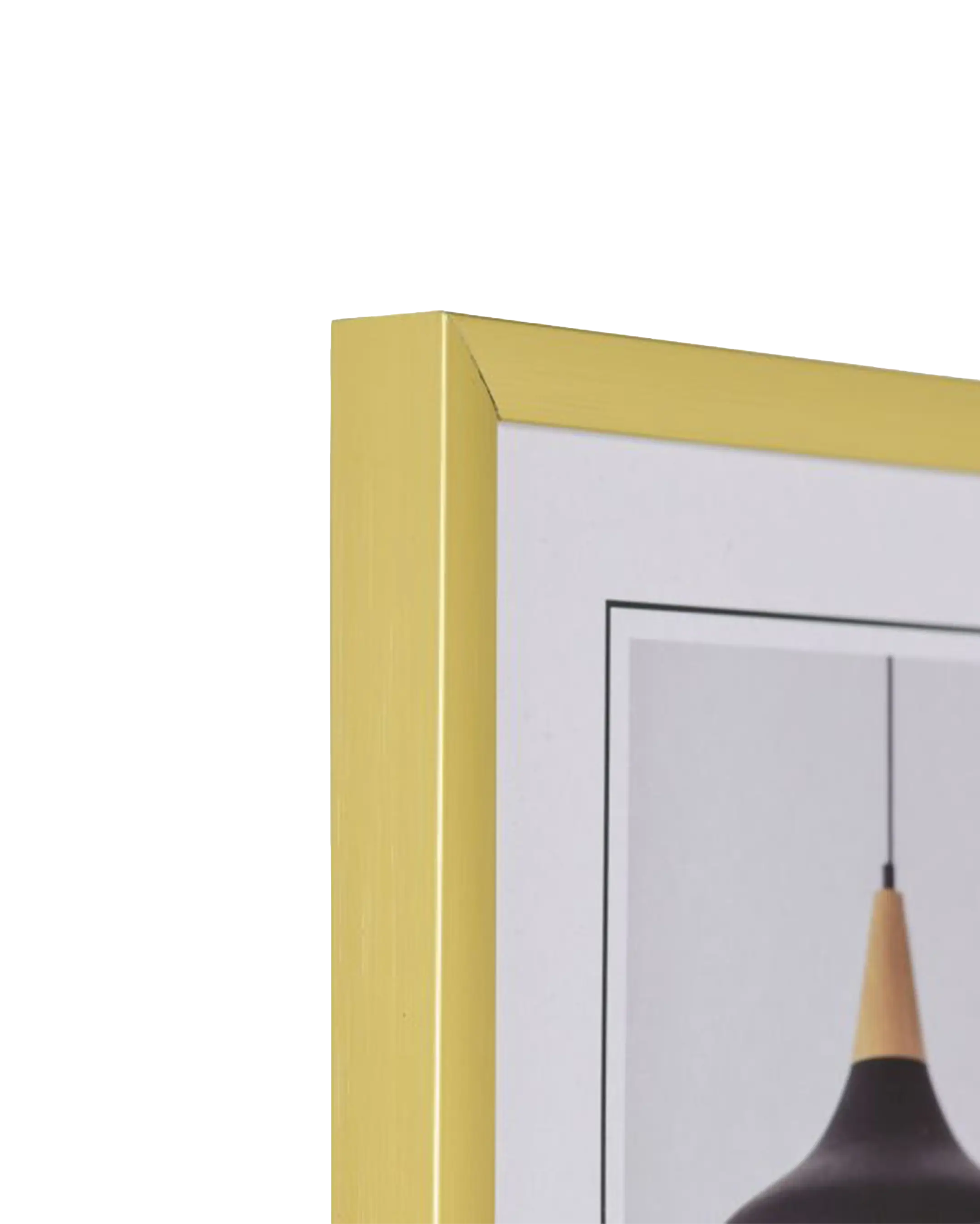 Kunststof fotolijst Amalia goud – detailweergave