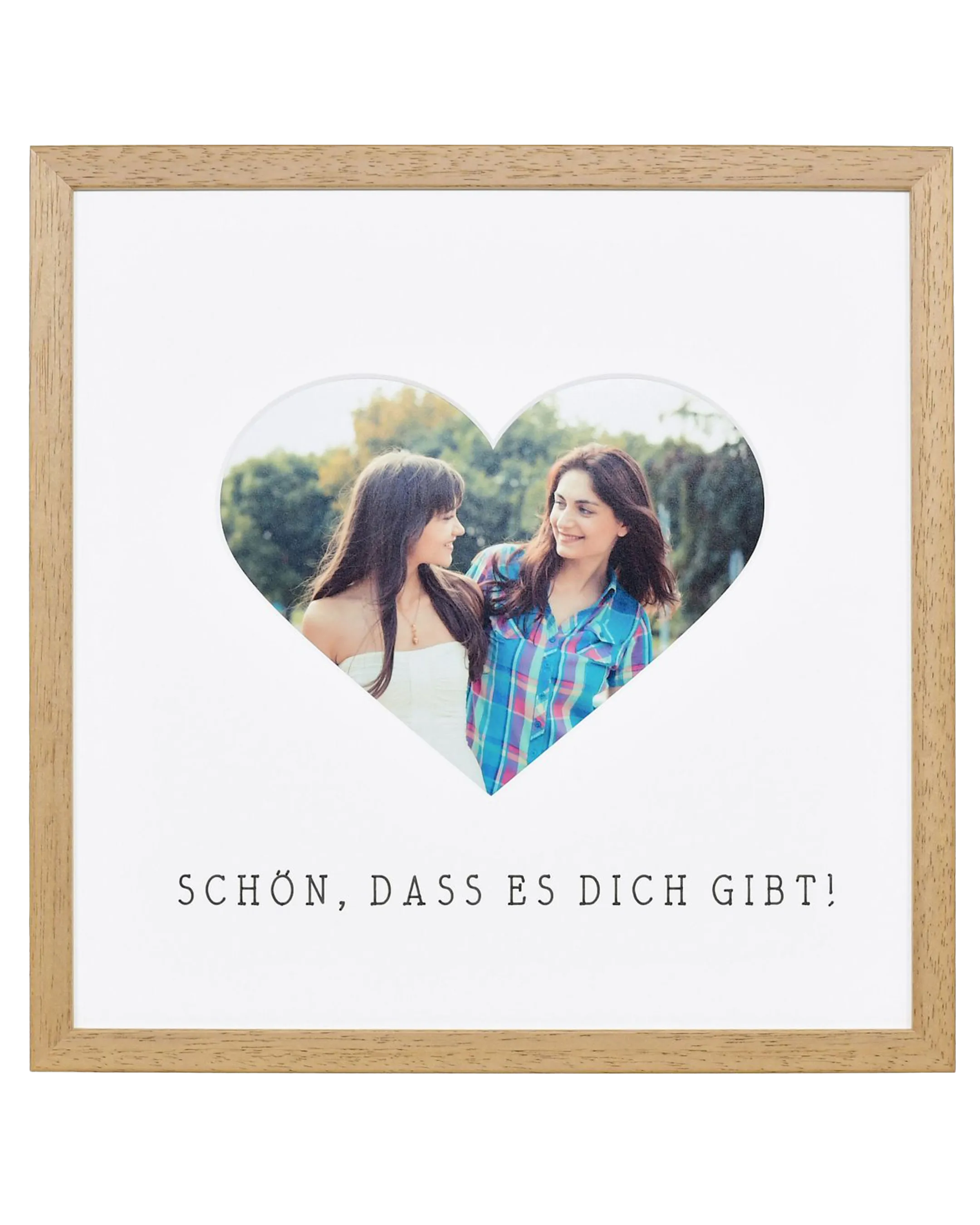 Fotolijst hart "Mooi dat je er bent" 30x30cm