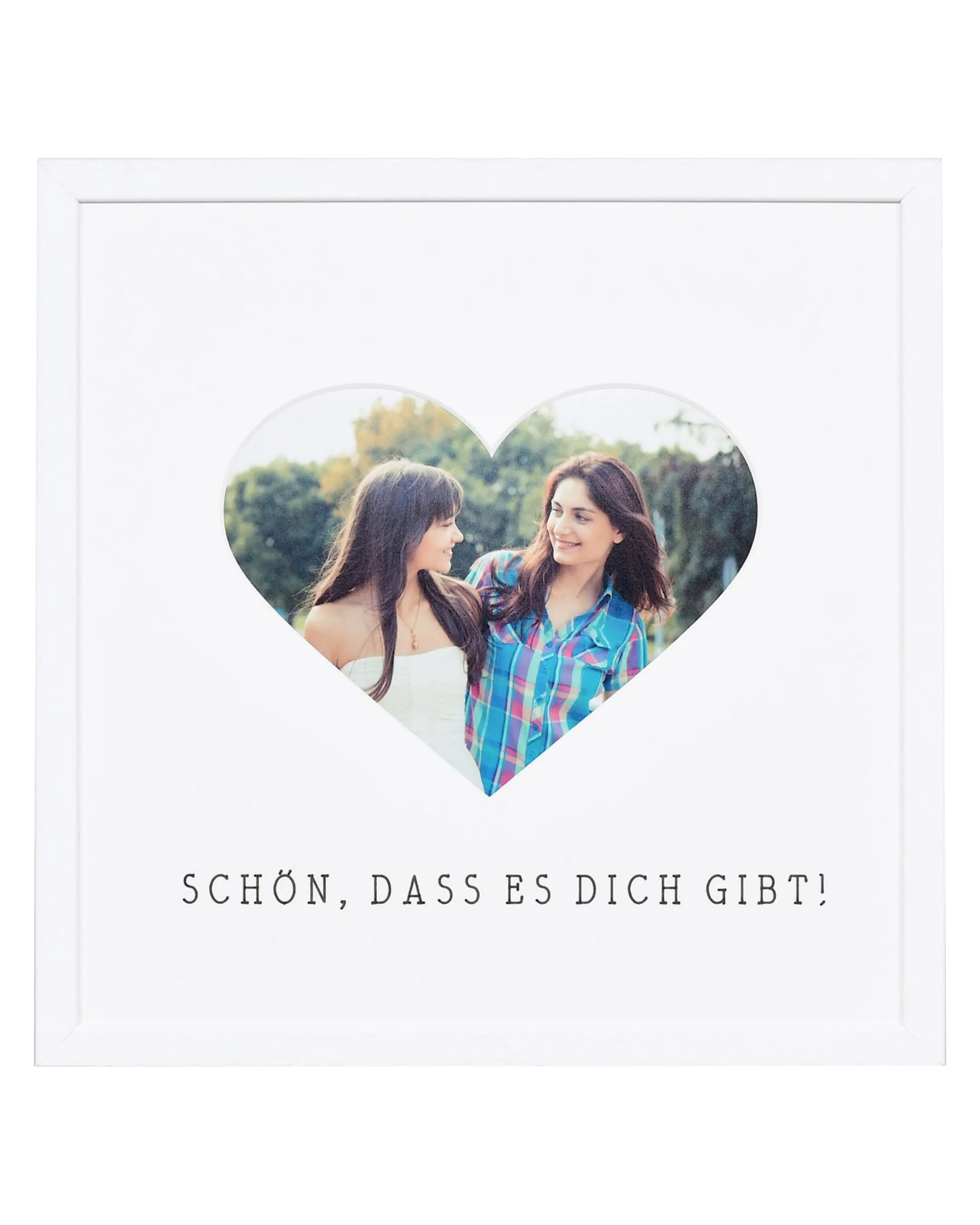 Fotolijst hart "Mooi dat je er bent" 30x30cm