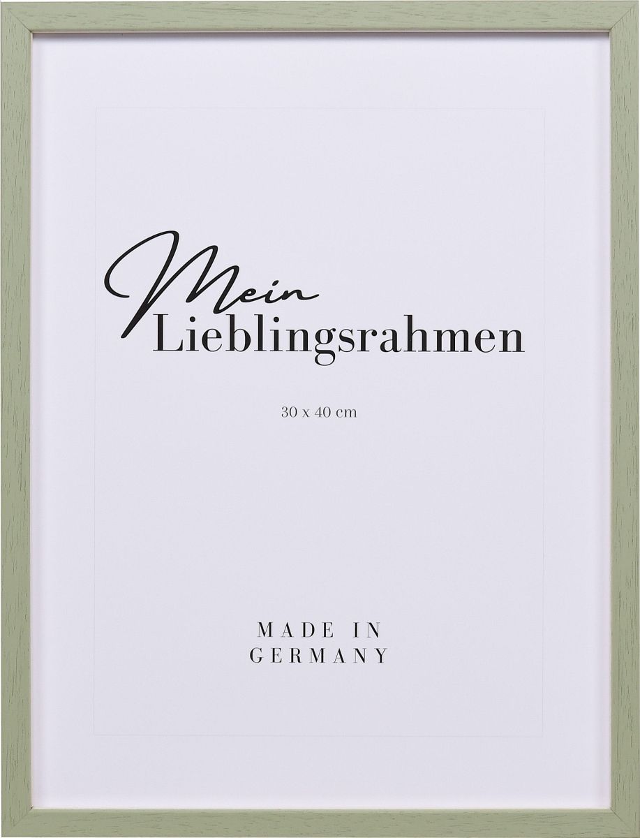 Frontansicht eines modernen, grÃ¼nen Rahmens fÃ¼r Poster