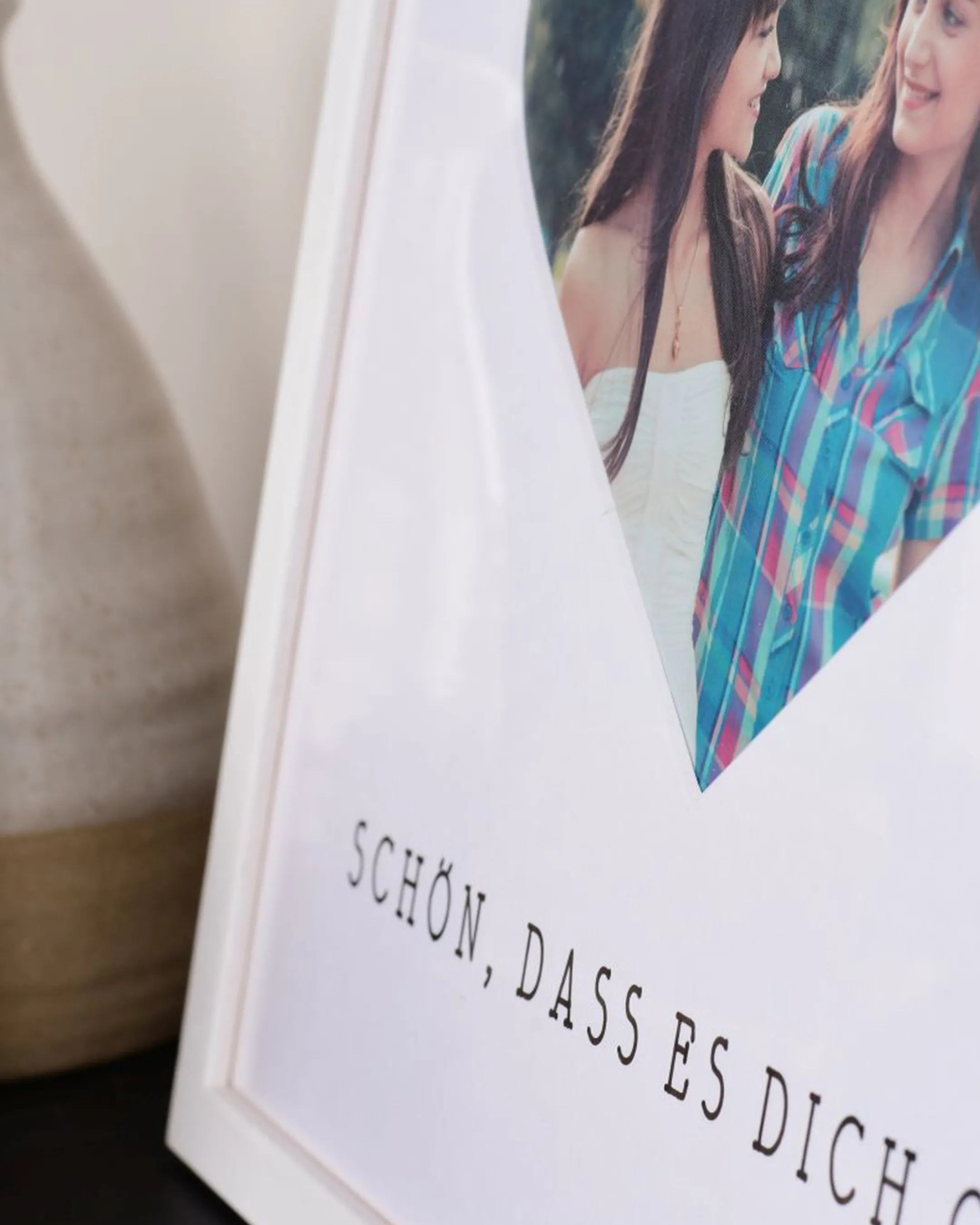 Fotolijst hart "Mooi dat je er bent" 30x30cm