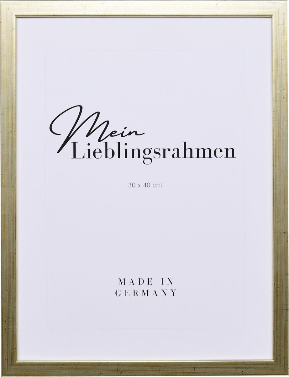 Frontansicht eines Holzrahmens A4 in der Farbe Antiksilber mit glatter OberflÃ¤che und schlichtem Design