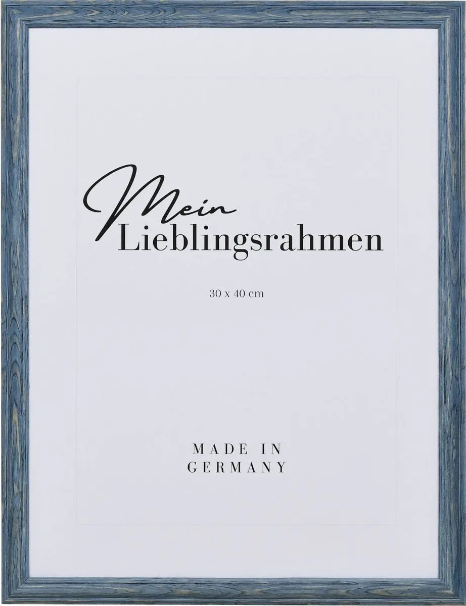 Frontansicht eines pastellgrauen Holzrahmens im Landhausstil, mit einer abgeflachten WÃ¶lbung und einer erhobenen Au