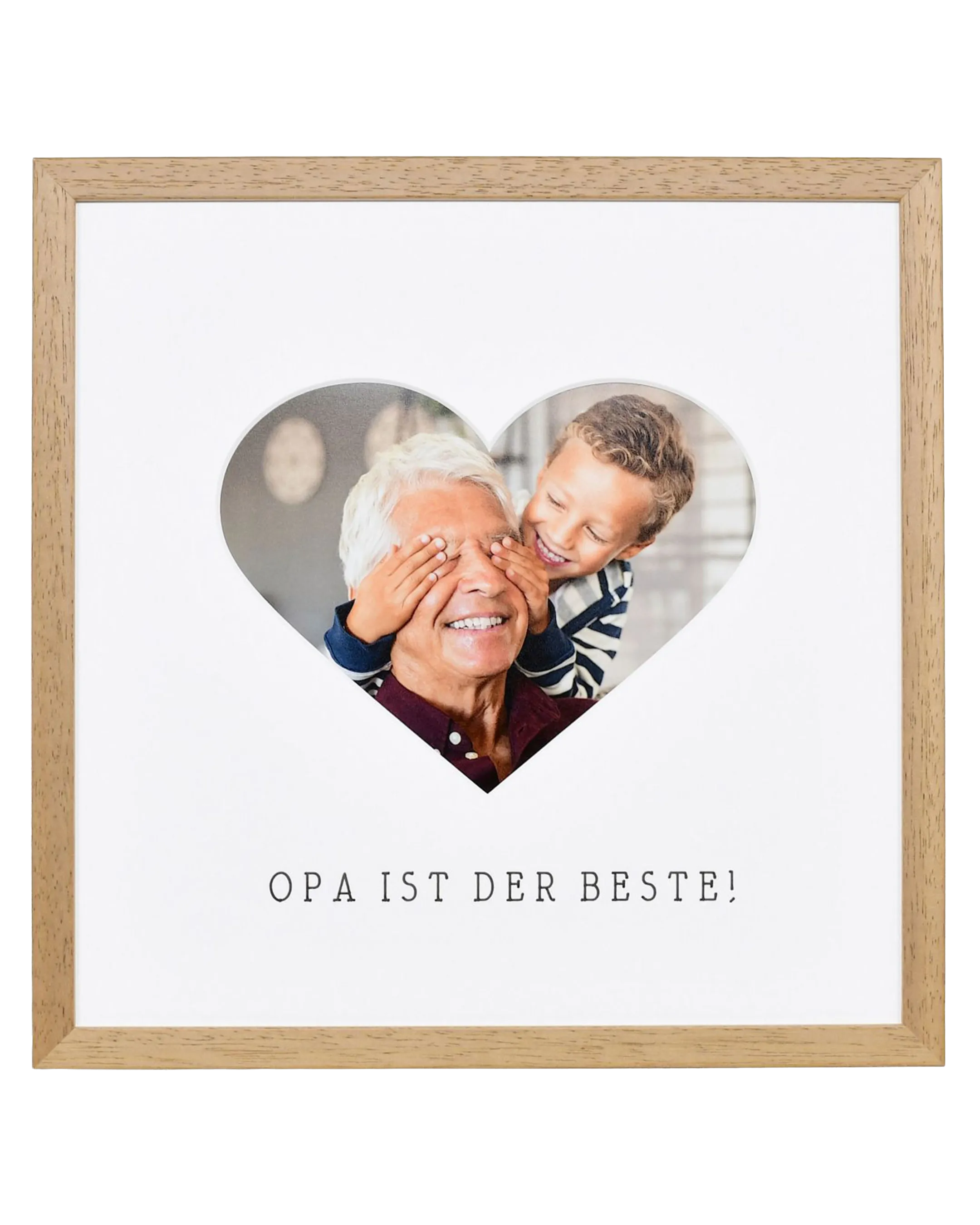 Fotolijst hart "Opa" 30x30cm