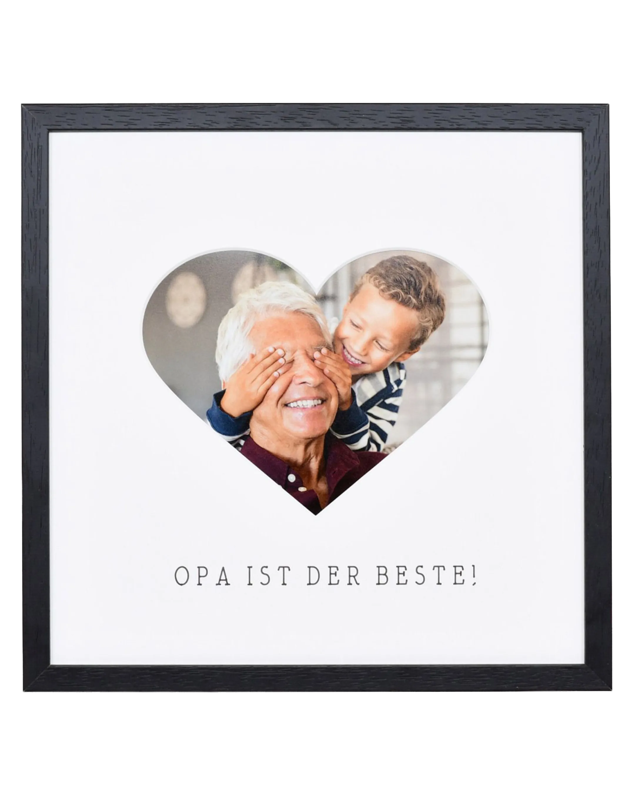 Fotolijst hart "Opa" 30x30cm