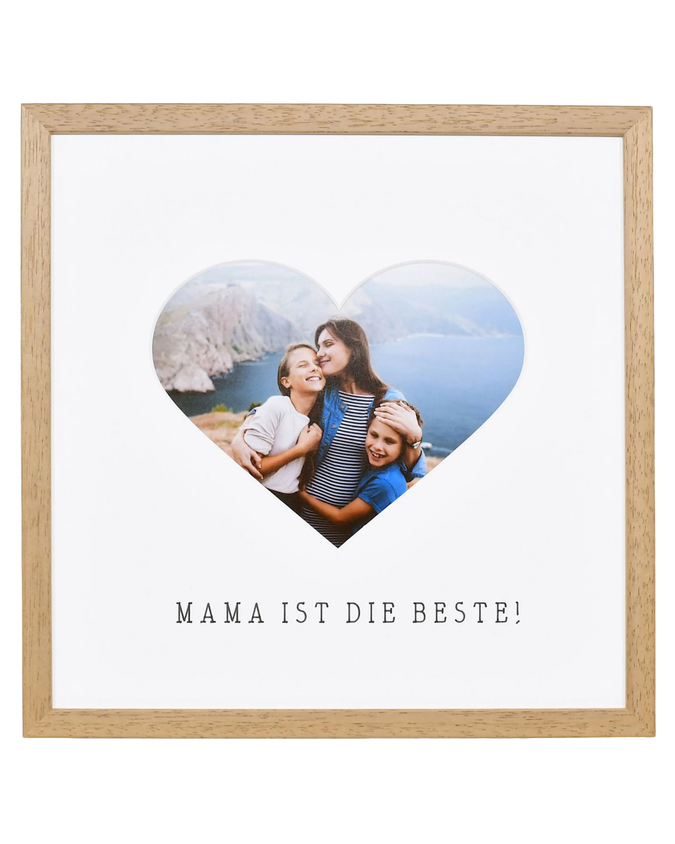 Fotolijst hart "Mama" 30x30cm