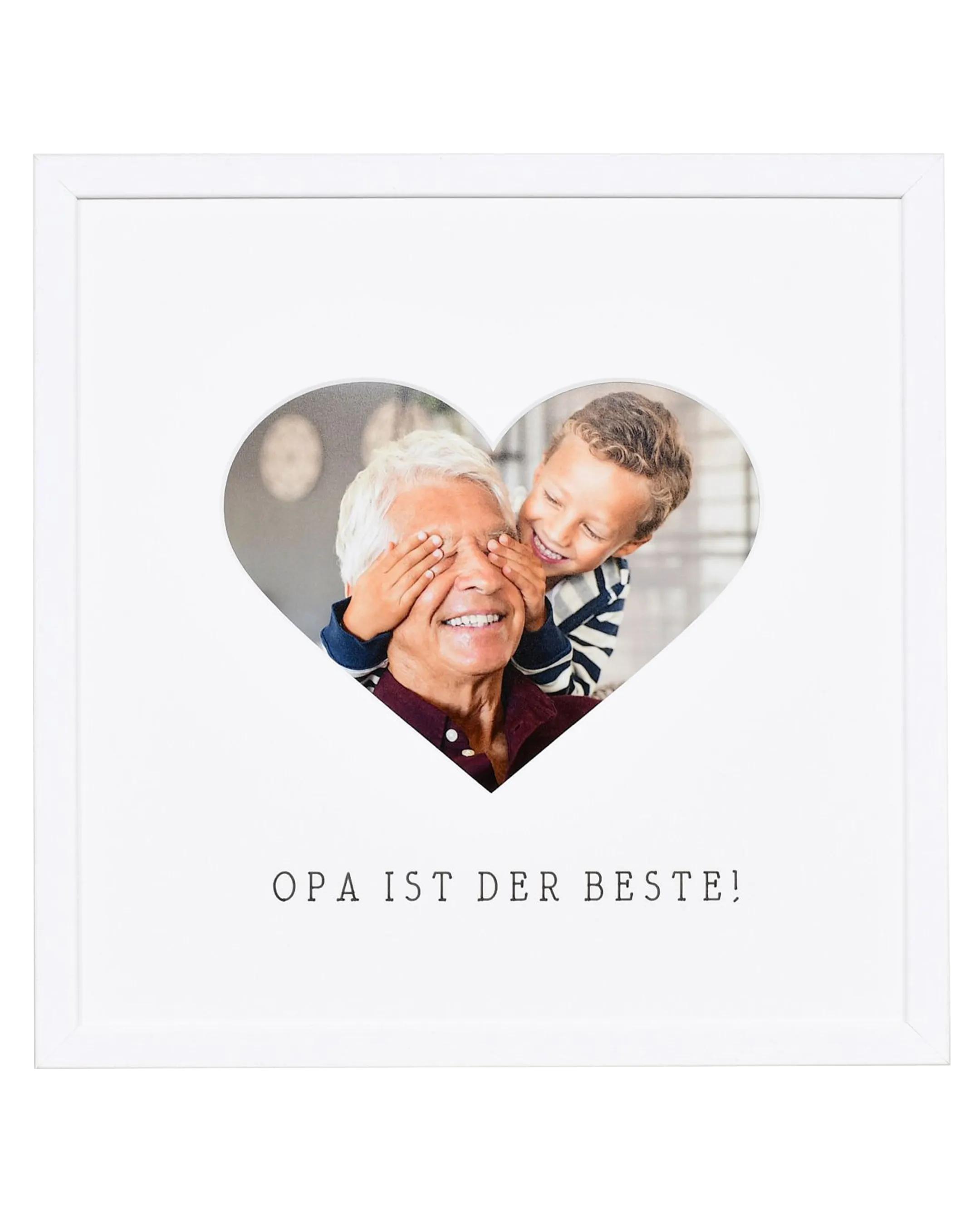 Fotolijst hart "Opa" 30x30cm
