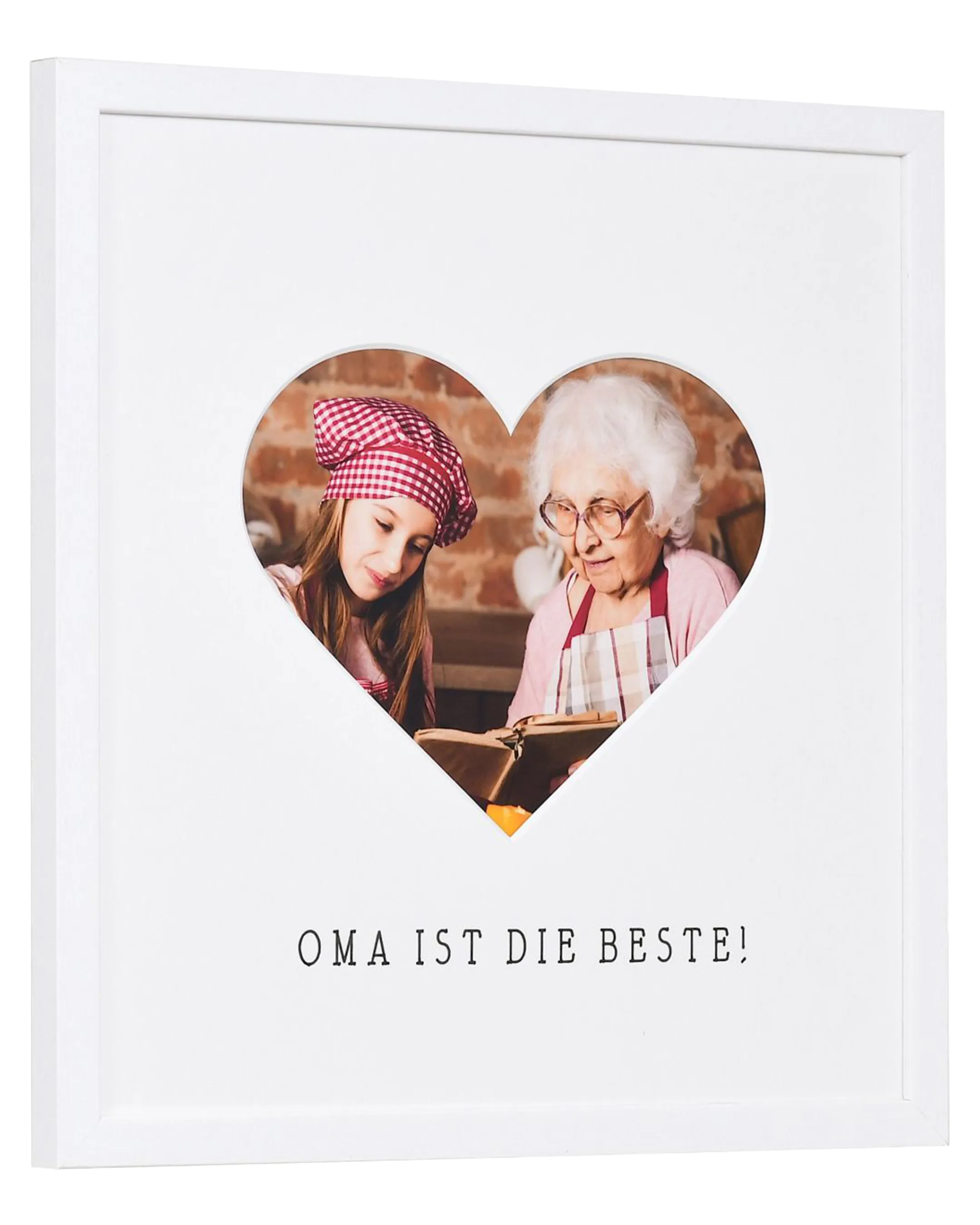 Fotolijst hart "oma" 30x30cm