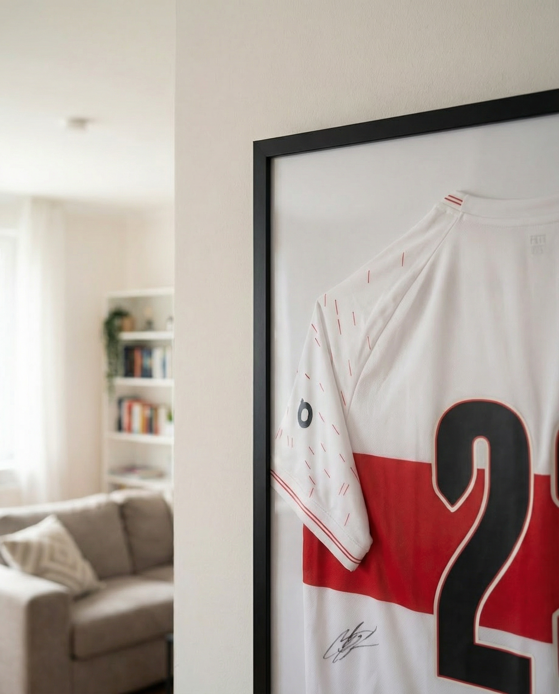 Zwarte sportshirtlijst close-up