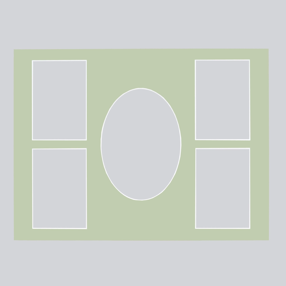 Passe-partoutcollage Vivienne 30x40 cm