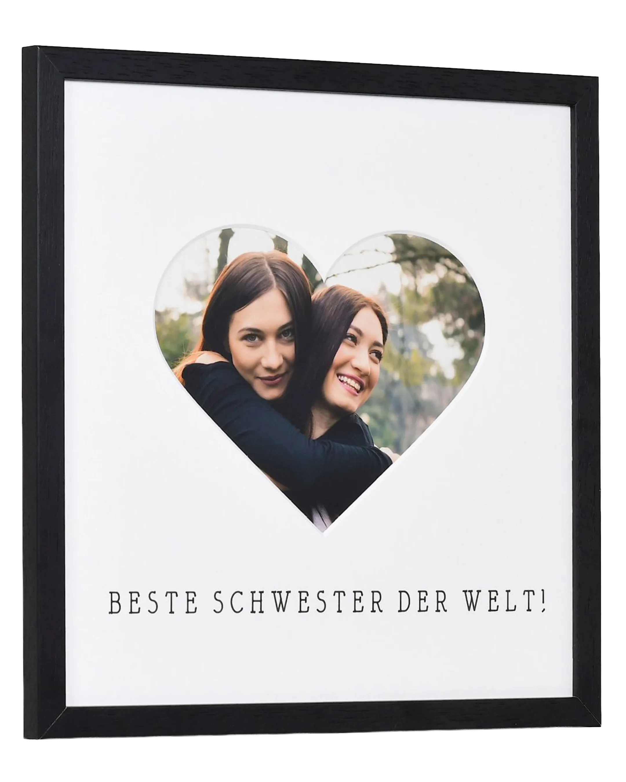 Fotolijst hart "zus" 30x30cm