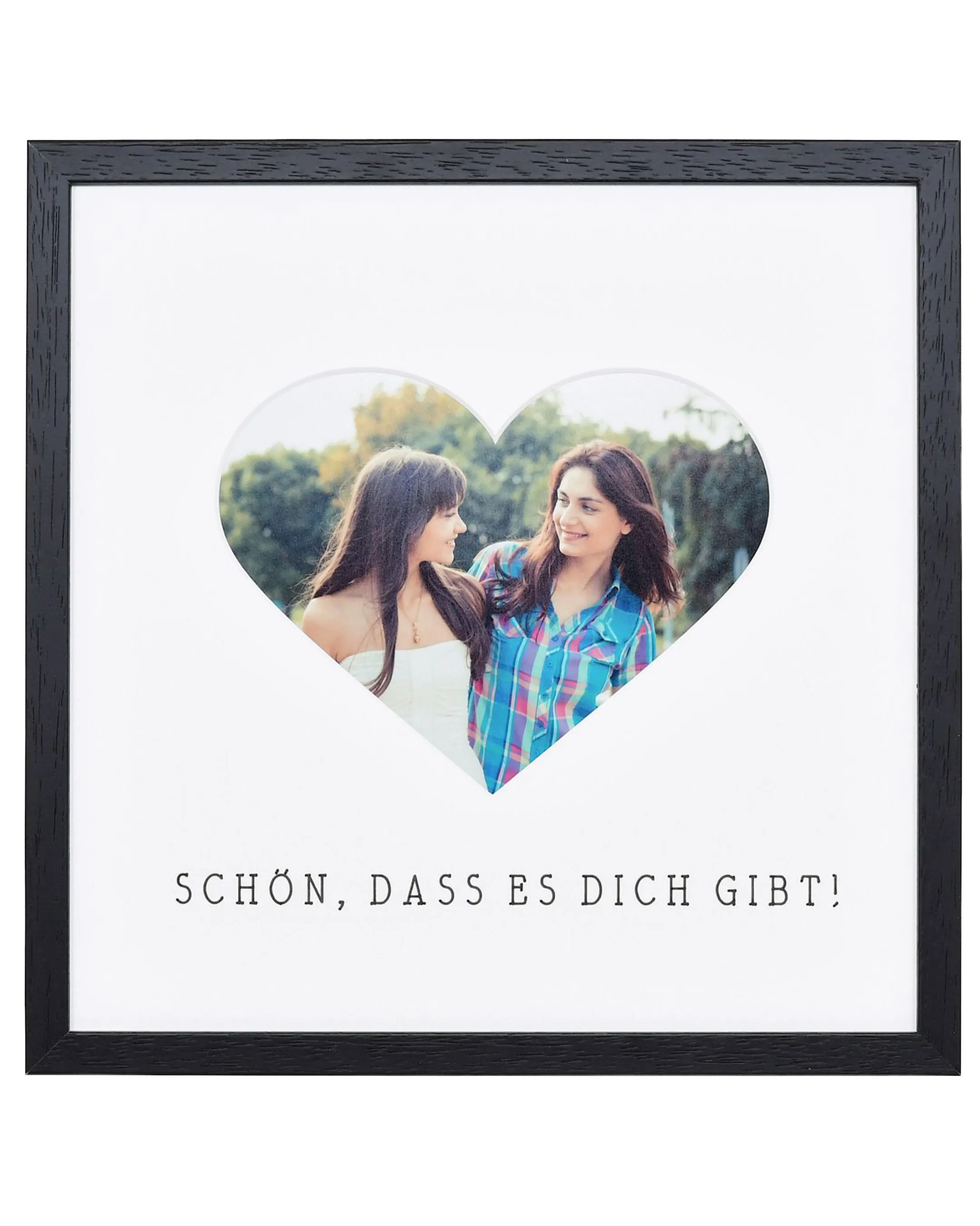 Fotolijst hart "Mooi dat je er bent" 30x30cm