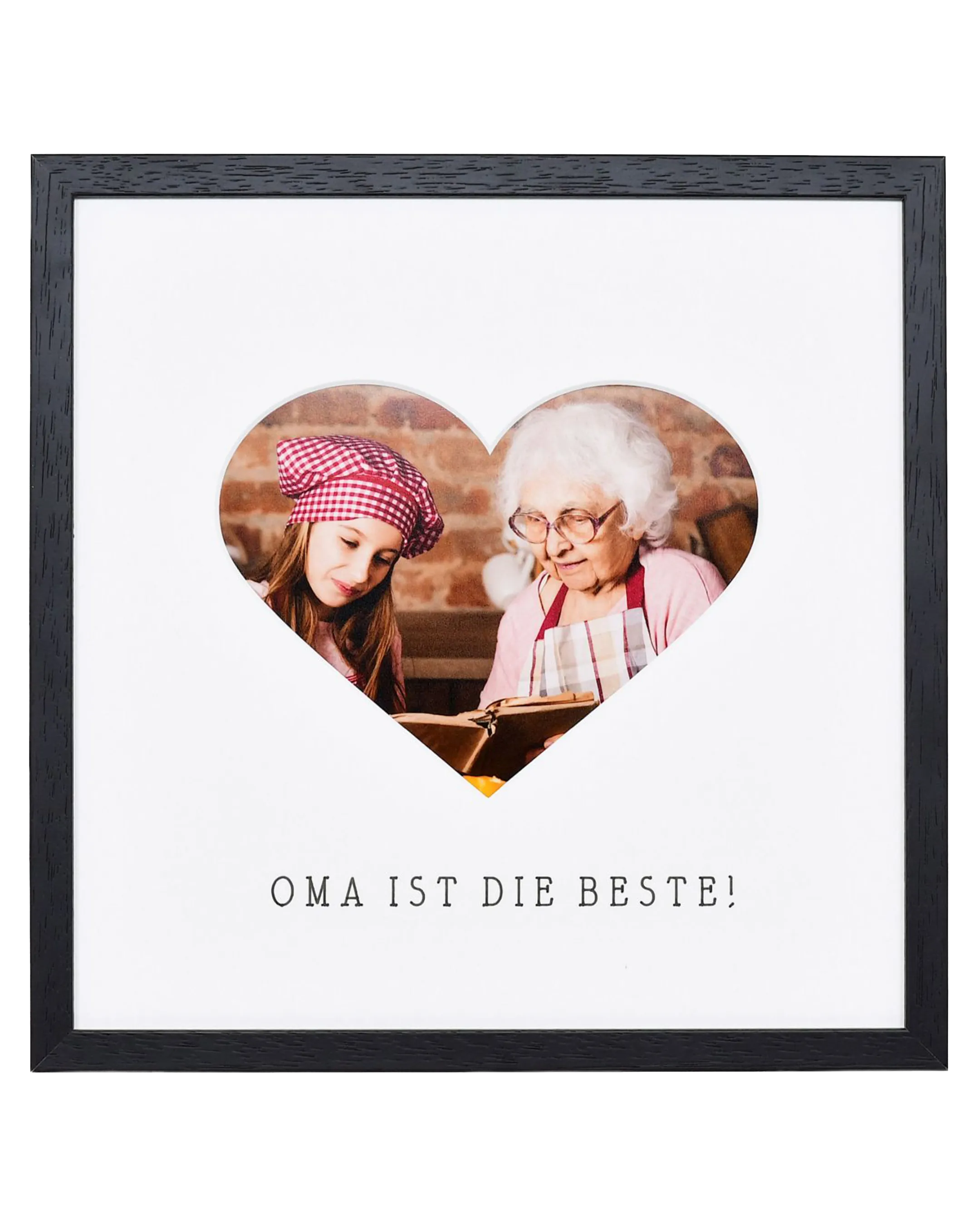 Fotolijst hart "oma" 30x30cm