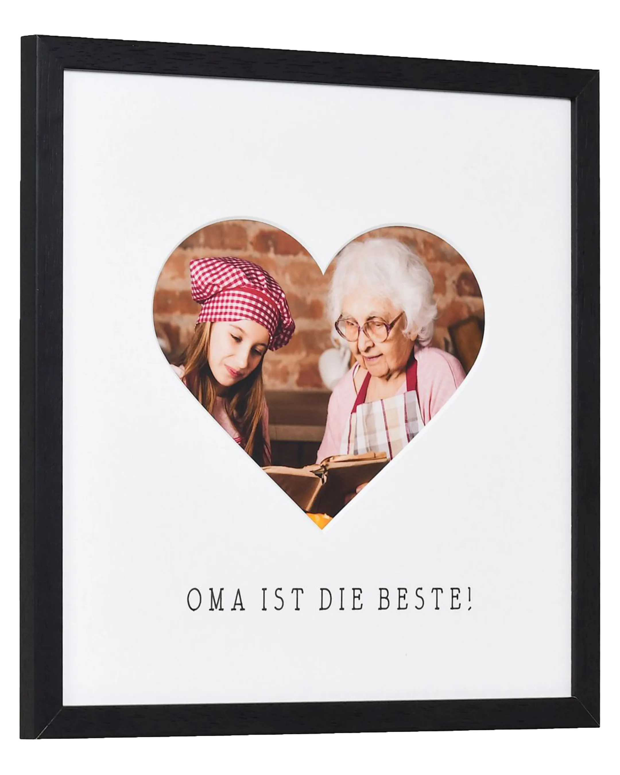 Fotolijst hart "oma" 30x30cm