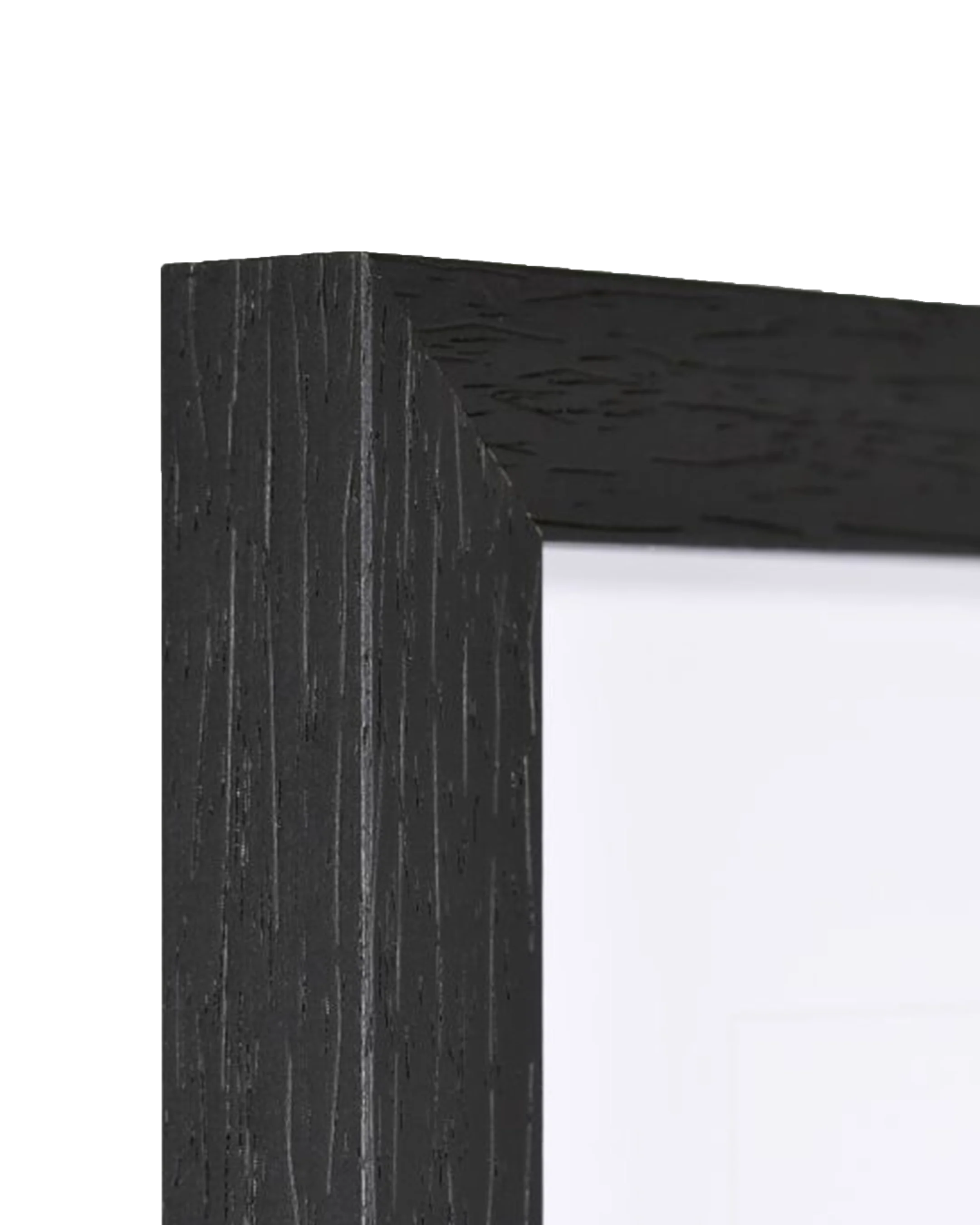 Houten fotolijst Elva zwart – detailweergave