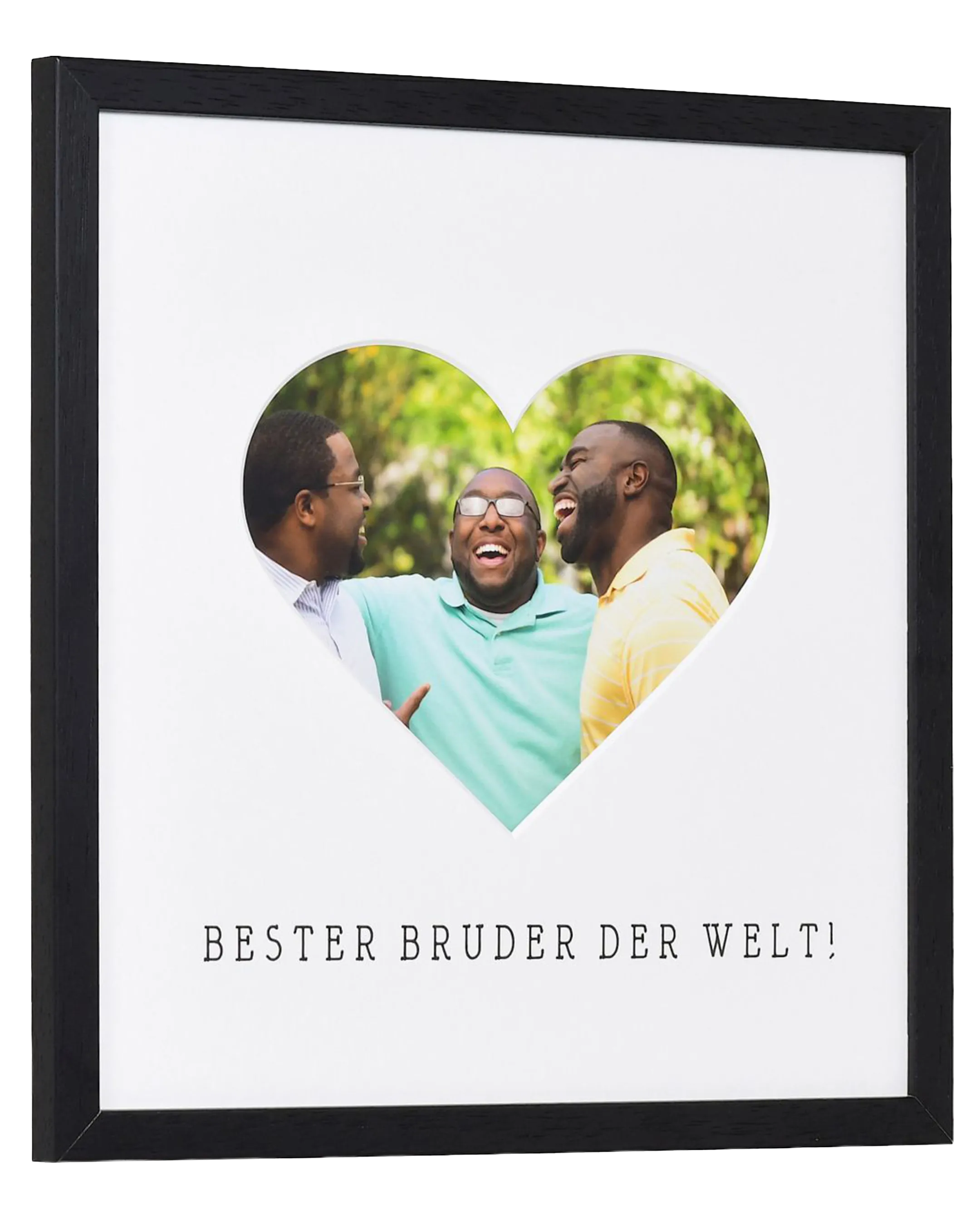 Fotolijst hart "broer" 30x30cm