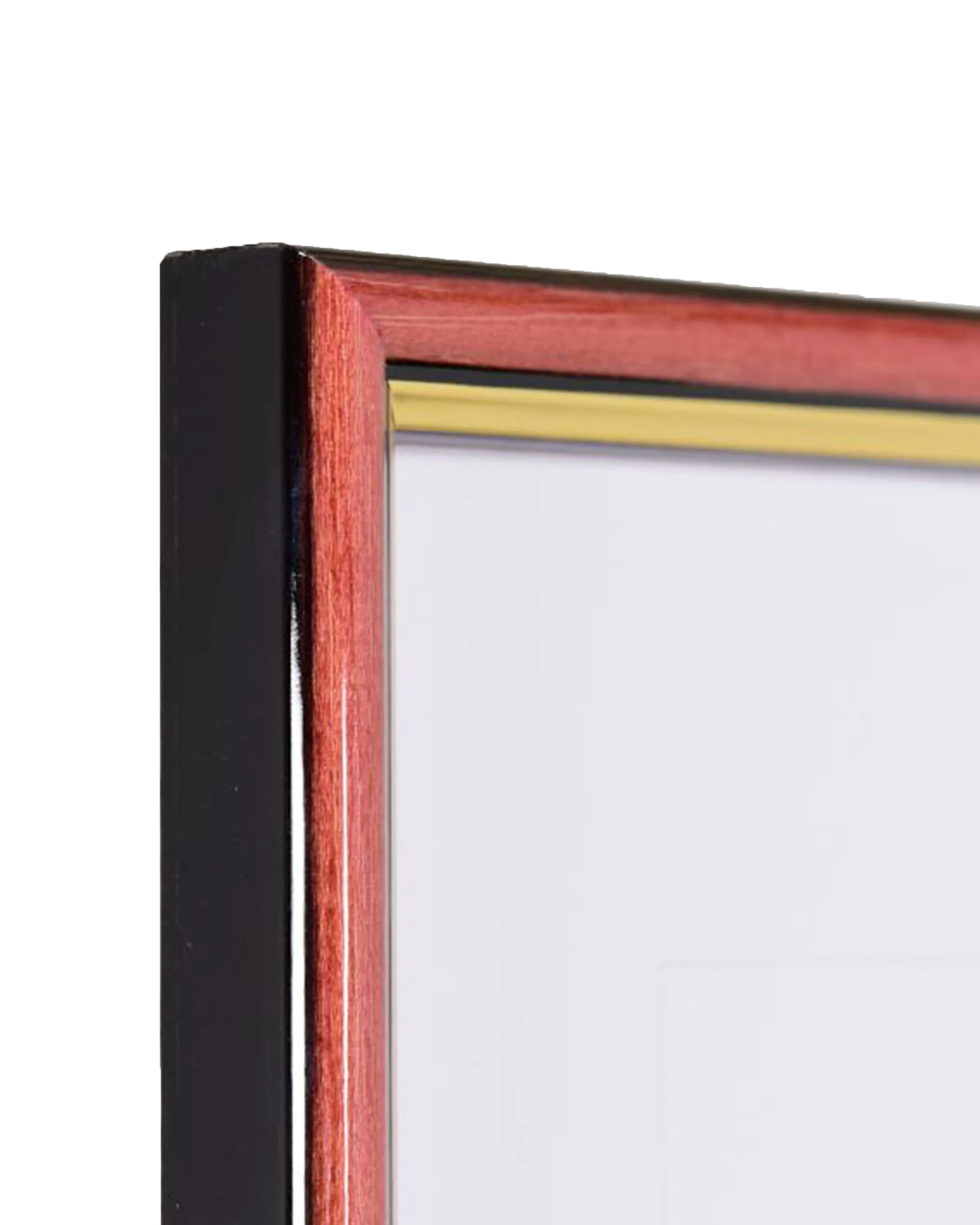 Houten fotolijst Carina rood – detailweergave