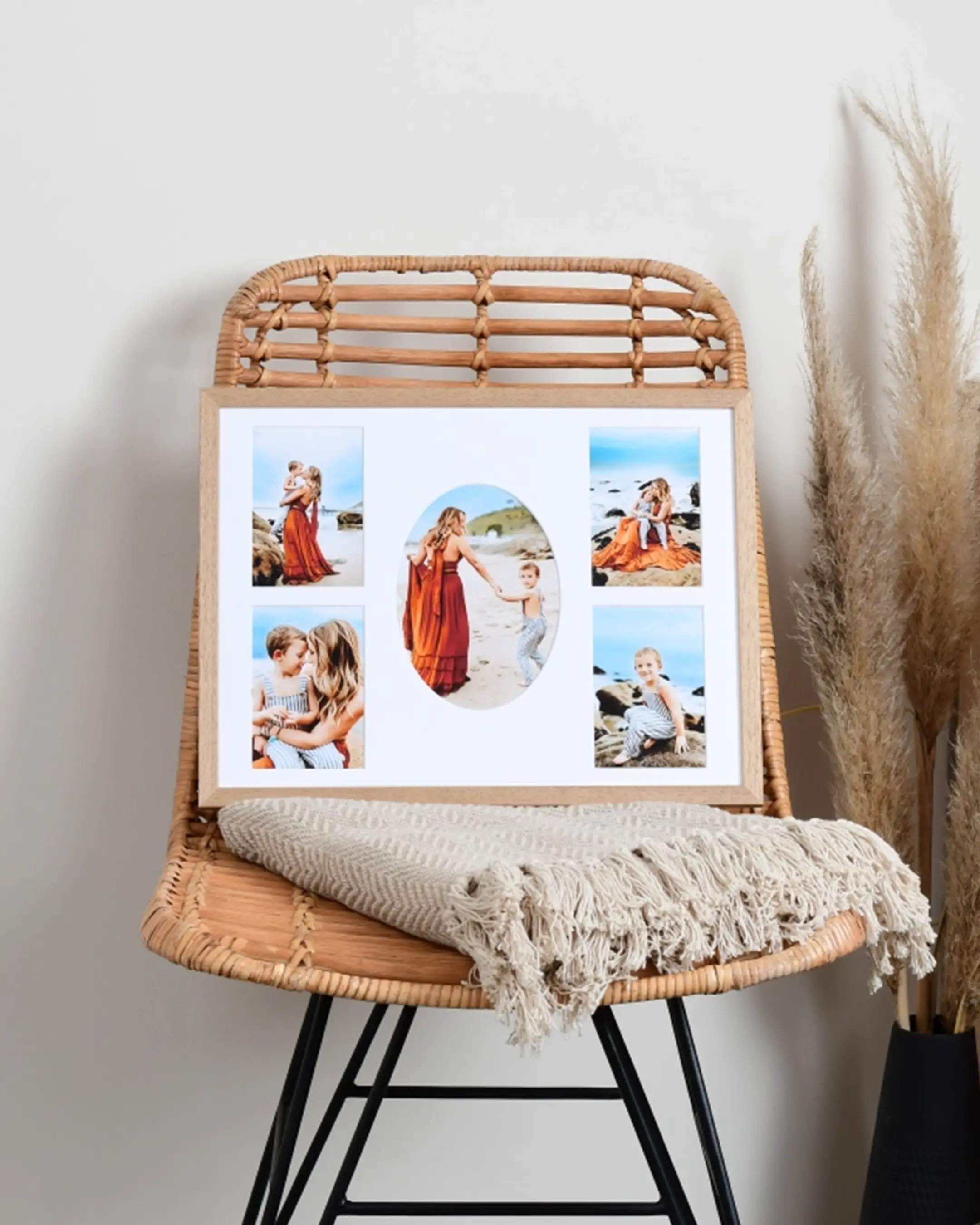 Passe-partoutcollage Vivienne 30x40 cm in een interieur