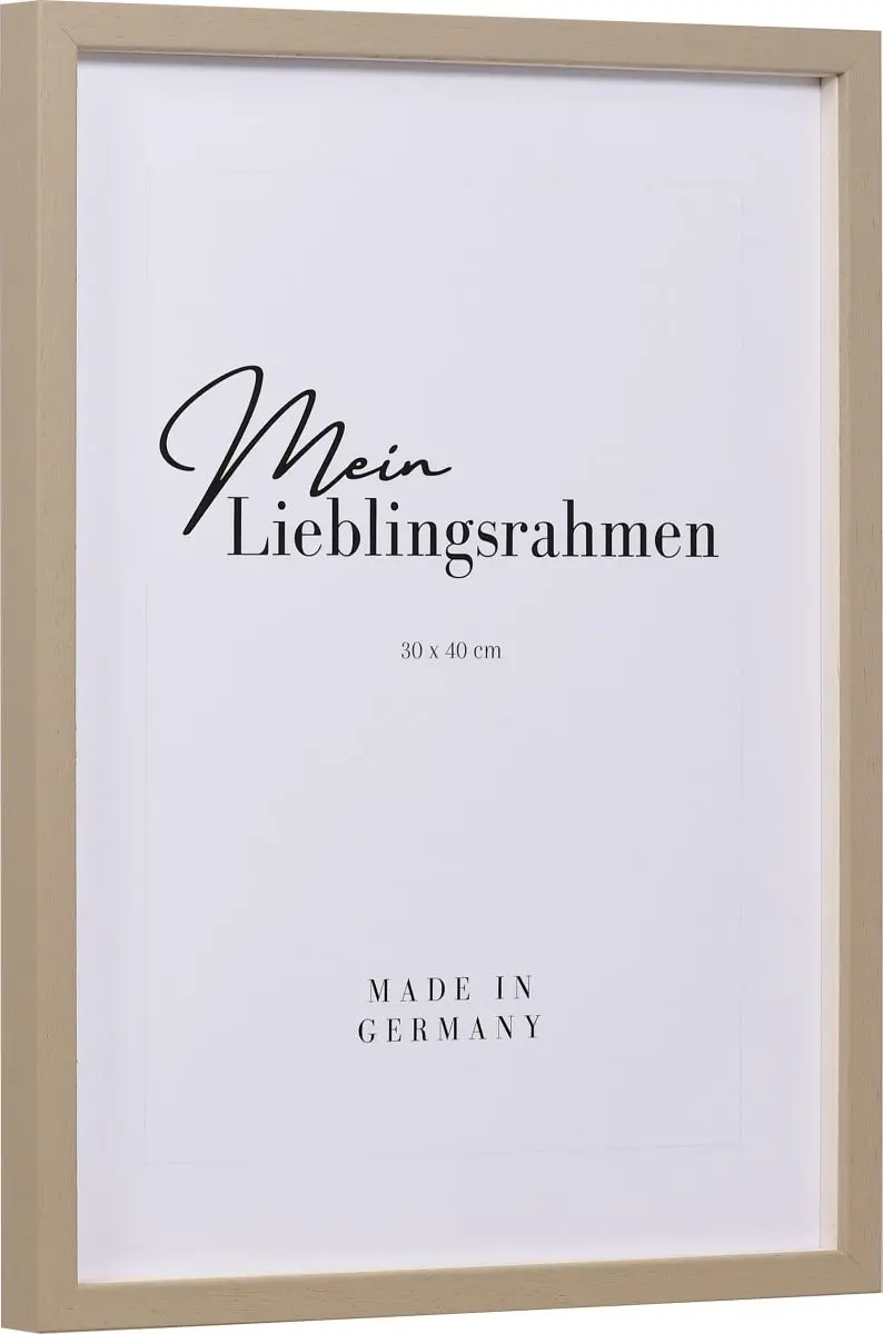 Seitenansicht eines honigfarbenen Rahmens fÃ¼r Poster