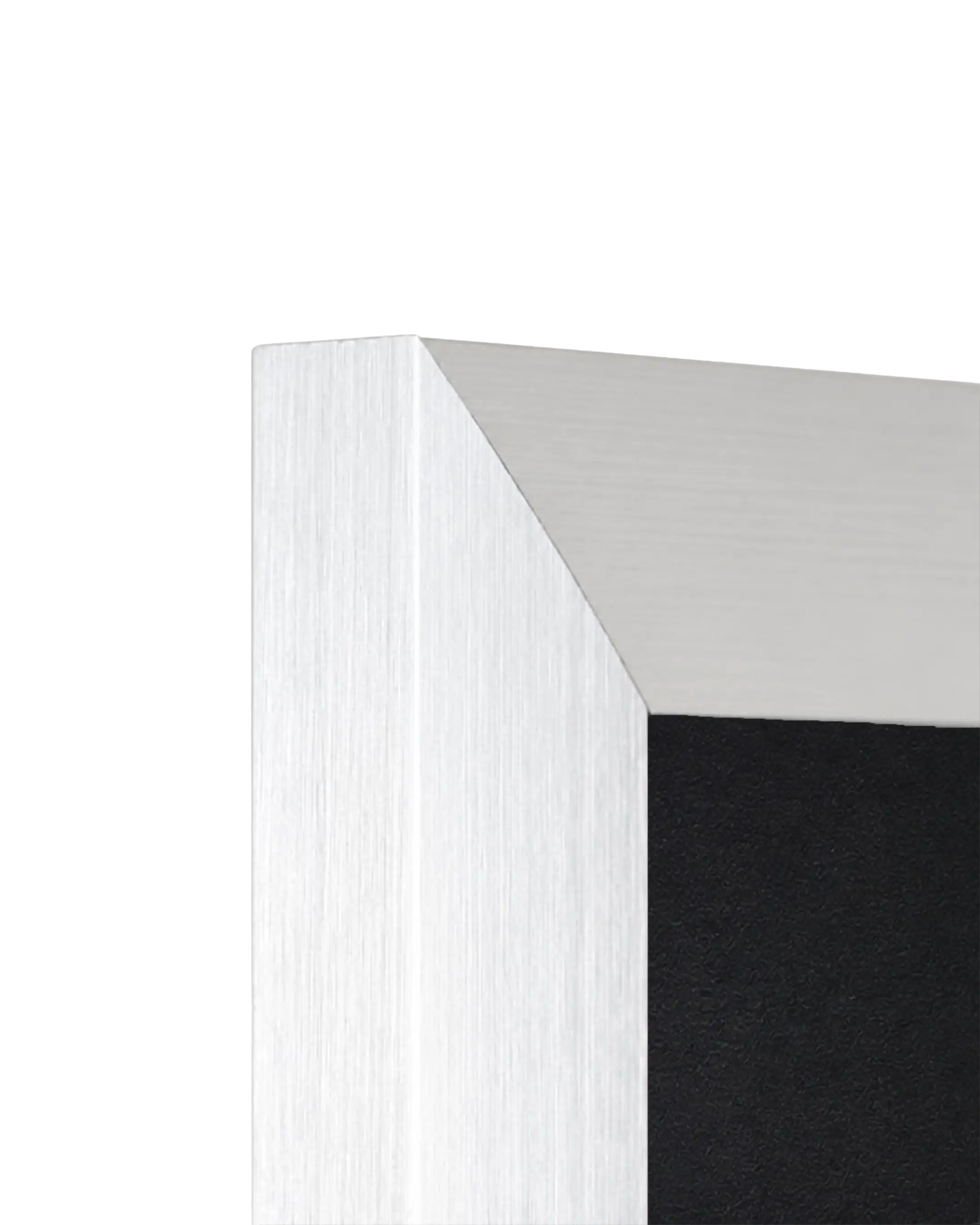 Aluminium fotolijst Costa brandvertragend certificaat A1 zilver – detailweergave